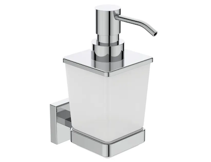 Ideal Standard IOM Square - Dávkovač mýdla s držákem, matné sklo/chrom E2252AA