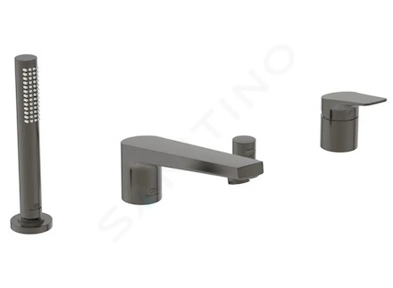 Ideal Standard La Dolce Vita - Baterie na okraj vany, 4-otvorová instalace, Magnetic Grey BD671A5
