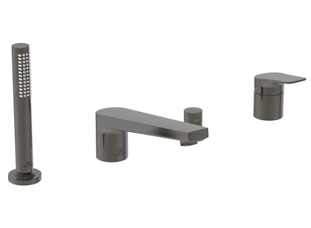 Ideal Standard La Dolce Vita - Baterie na okraj vany, 4-otvorová instalace, Magnetic Grey BD671A5