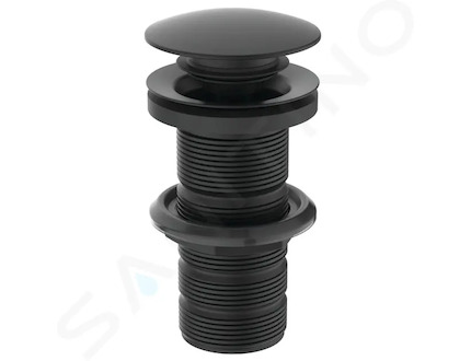 Ideal Standard Příslušenství - Odtoková souprava Click-Clack pro umyvadla bez přepadu, černá E1483XG