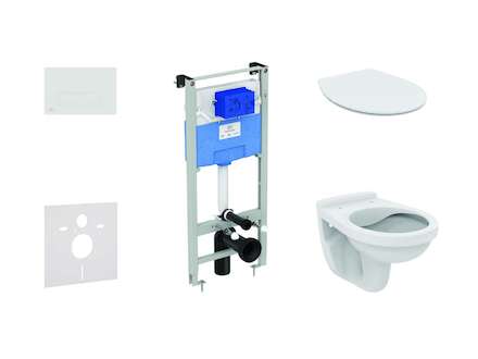 Ideal Standard ProSys - Set předstěnové instalace, klozet Alpha se sedátkem, tlačítko Oleas M2, SoftClose, bílá ProSys120M SP37