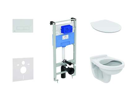 Ideal Standard ProSys - Set předstěnové instalace, klozet Alpha se sedátkem, tlačítko Oleas M2, SoftClose, chrom ProSys120M SP39