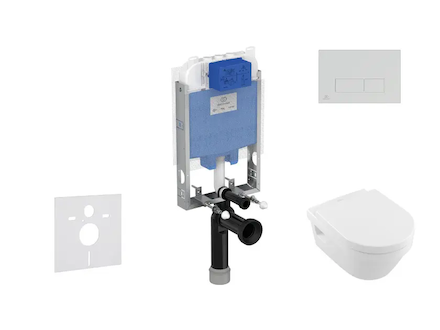 Ideal Standard ProSys - Set předstěnové instalace, klozetu a sedátka Architectura, tlačítka Oleas M2, DirectFlush, SoftClose, Ce
