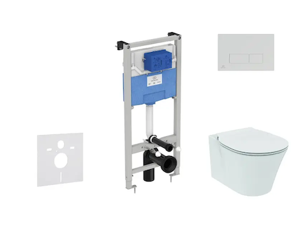 Ideal Standard ProSys - Set předstěnové instalace, klozetu a sedátka  Connect Air, tlačítka Oleas M2, Aquablade, SoftClose, chro