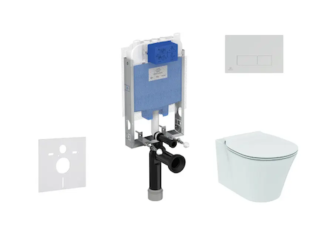 Ideal Standard ProSys - Set předstěnové instalace, klozetu a sedátka  Connect Air, tlačítka Oleas M2, Aquablade, SoftClose, chro