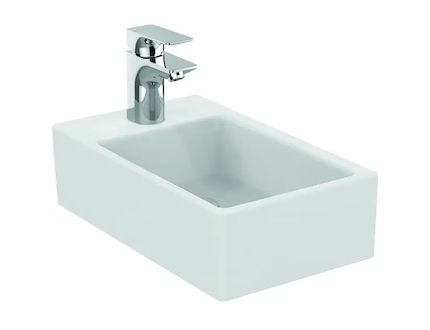 Ideal Standard Strada - Umývátko 45x27x13 cm, 1 otvor pro baterii, s Ideal Plus, bílá K0817MA