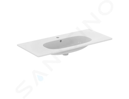 Ideal Standard Tesi - Umyvadlo nábytkové 103x45x17 cm, s přepadem, otvor pro baterii, bílá T350801