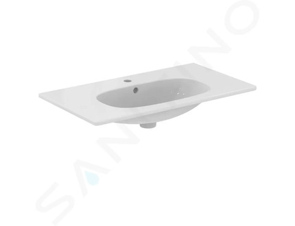 Ideal Standard Tesi - Umyvadlo nábytkové 83x45 cm, s přepadem, otvor pro baterii, bílá T350901