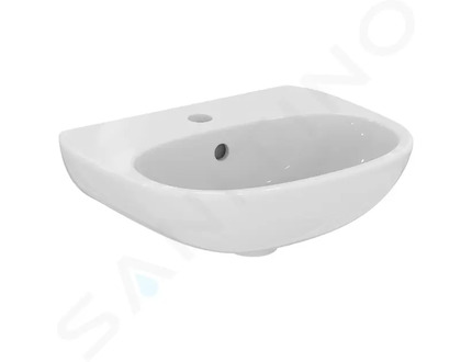 Ideal Standard Tesi - Umývátko 45x36 cm, s přepadem, s otvorem pro baterii, bílá T352401