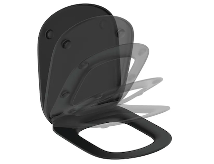 Ideal Standard Tesi - WC sedátko softclose, černá T3529V3