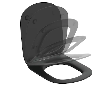 Ideal Standard Tesi - WC sedátko ultra ploché, softclose, černá T3527V3
