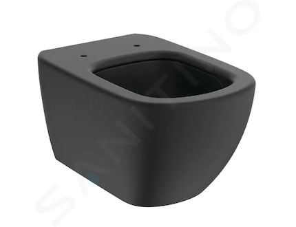Ideal Standard Tesi - Závěsné WC, Aquablade, černá T0079V3