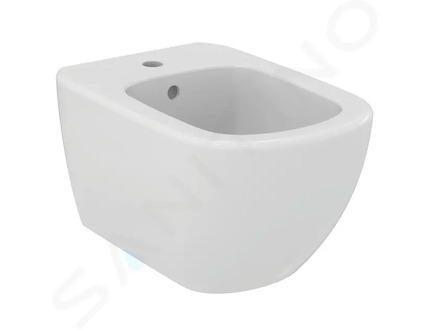 Ideal Standard Tesi - Závěsný bidet, 360x530 mm, s přepadem, otvor pro baterii, bílá T457001