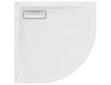 Ideal Standard Ultra Flat New - Sprchová vanička, čtvrtkruh 90x90 cm, bílá T449201