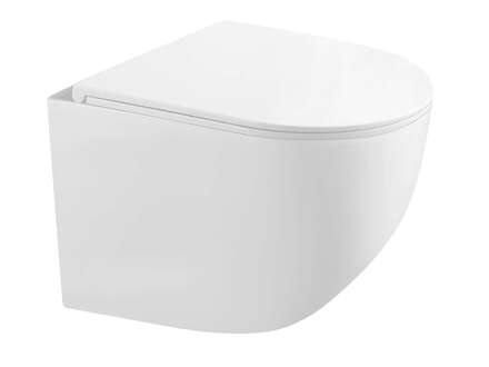 kielle Gaia - Závěsné kompaktní WC se sedátkem SoftClose, Rimless, bílá 30115003