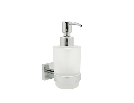 kielle Harmonia - Dávkovač mýdla s držákem, matné sklo/chrom 40123000