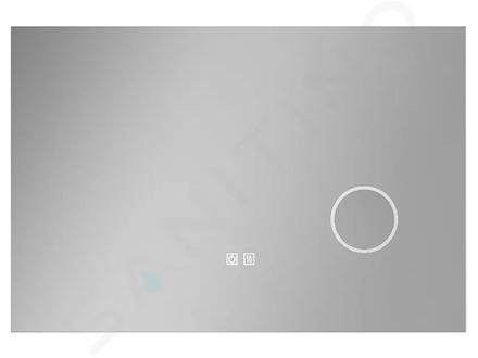 kielle Idolio - Zrcadlo s LED osvětlením a vyhříváním, 60x80 cm, kosmetické zrcátko 50324011