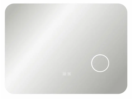 kielle Idolio - Zrcadlo s LED osvětlením a vyhříváním, 60x80 cm, kosmetické zrcátko 50324021