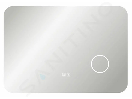 kielle Idolio - Zrcadlo s LED osvětlením a vyhříváním, 70x100 cm, kosmetické zrcátko 50324031