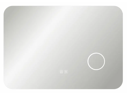 kielle Idolio - Zrcadlo s LED osvětlením a vyhříváním, 70x100 cm, kosmetické zrcátko 50324031