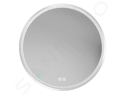 kielle Idolio - Zrcadlo s LED osvětlením a vyhříváním, průměr 59 cm, chrom 50324013