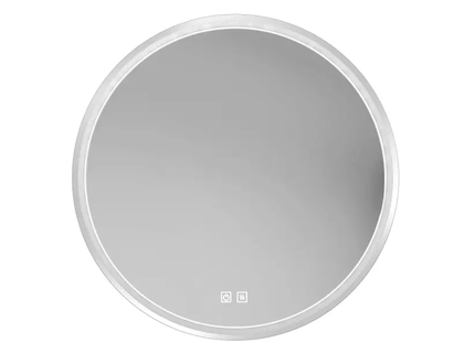 kielle Idolio - Zrcadlo s LED osvětlením a vyhříváním, průměr 59 cm, chrom 50324013