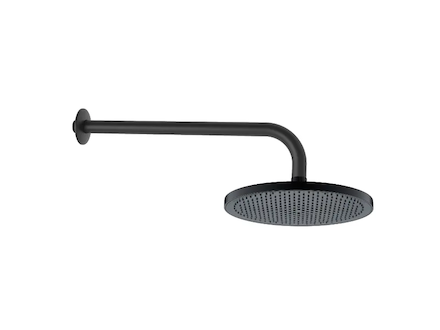kielle Nefia - Hlavová sprcha 238, sprchové rameno 350 mm, matná černá 20127SE24
