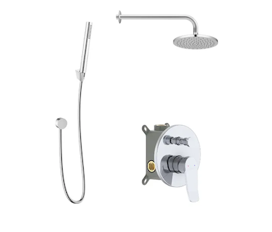 kielle Nefia - Sprchový set s baterií pod omítku, pro 2 spotřebiče, s příslušenstvím EcoSpare a tělesem, chrom 20627SP120