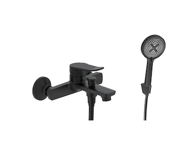 kielle Nefia - Vanová baterie s příslušenstvím EcoSpare, matná černá 10327SN74