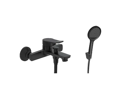 kielle Nefia - Vanová baterie s příslušenstvím EcoSpare, matná černá 10327SN94