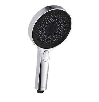 kielle Oudee - Sprchová hlavice 130, 3 proudy, EcoSpare, chrom/černá 20402000E