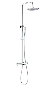 kielle Oudee - Sprchový set s termostatem, 20 cm, 1 proud, chrom 20602040E