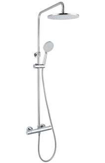 kielle Oudee - Sprchový set s termostatem, 23 cm, 3 proudy, chrom 20602020