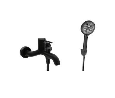 kielle Oudee - Vanová baterie s příslušenstvím EcoSpare, matná černá 10302SN24