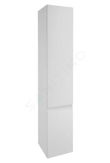 kielle Oudee - Vysoká skříňka závěsná, 157x30x32 cm, lesklá bílá 50202010