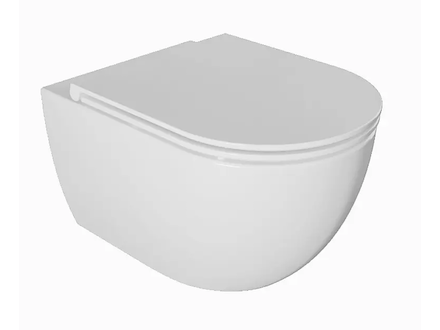 kielle Oudee - Závěsné WC se sedátkem SoftClose, Rimless, bílá 30102001