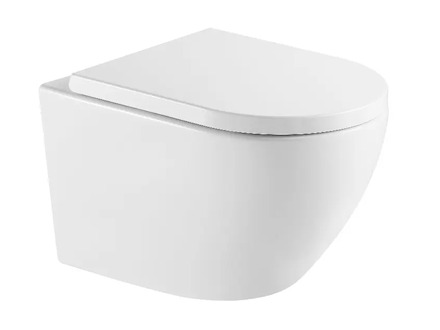 kielle Oudee - Závěsné WC se sedátkem Softclose, Vortex Rimless+, bílá 30102010-SET2