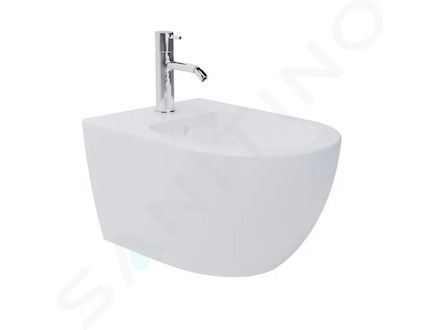 kielle Oudee - Závěsný bidet, s přepadem, s otvorem pro baterii, bílá 30302000