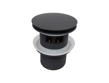 kielle  - Vanová výpusť s click-clack zátkou, matná černá 11601044