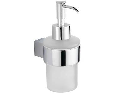 kielle Vega - Dávkovač mýdla s držákem, matné sklo/chrom 40118030