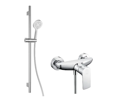 kielle Vega - Sprchový set s baterií, tyčí, hadicí a sprchovou hlavicí EcoSpare, chrom 20618SN20