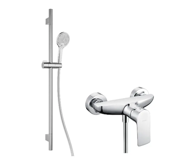 kielle Vega - Sprchový set s baterií, tyčí, hadicí a sprchovou hlavicí EcoSpare, chrom 20618SN50