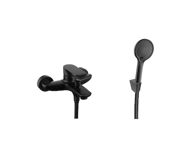 kielle Vega - Vanová baterie s příslušenstvím EcoSpare, matná černá 10318SN54