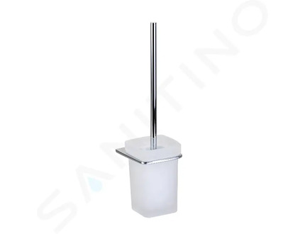 kielle Vega - WC štětka nástěnná s držákem, matné sklo/chrom 40518000