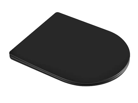 kielle  - WC sedátko, Softclose, EasyLock, Slim, matná černá 30401034