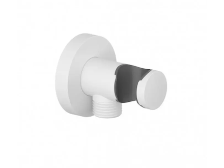 Kludi A-Qa - Nástěnné kolínko s držákem, matná bílá 6054753-00