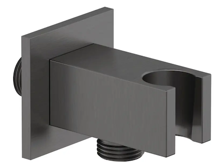 Kludi A-Qa - Sprchové kolínko s držákem, broušený Gunmetal 65569N2-00