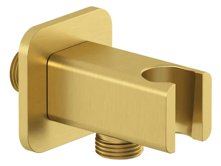 Kludi A-Qa - Sprchové kolínko s držákem, kartáčované zlato 65568N0-00