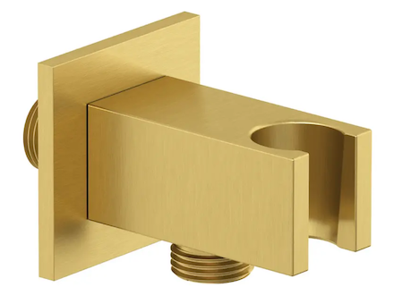 Kludi A-Qa - Sprchové kolínko s držákem, kartáčované zlato 65569N0-00