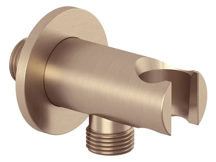 Kludi A-Qa - Sprchové kolínko s držákem, kartáčovaný bronz 65567N1-00